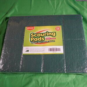 Heavy Duty Scouring Pad, 96Pcs Household Scour Pad for Kitchen, Garage and Outdo